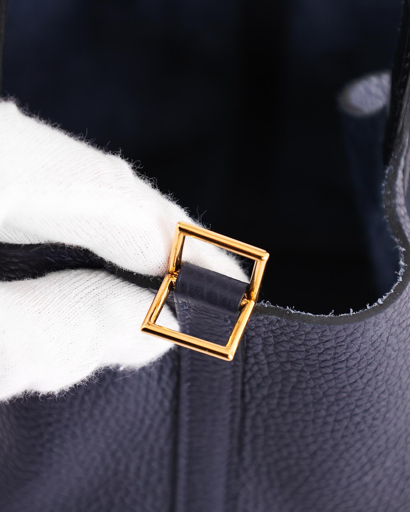 Hermès Picotin 22 Bleu Nuit Clémence Alligator Touch 2019