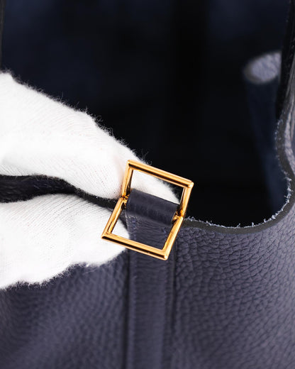 Hermès Picotin 22 Bleu Nuit Clémence Alligator Touch 2019