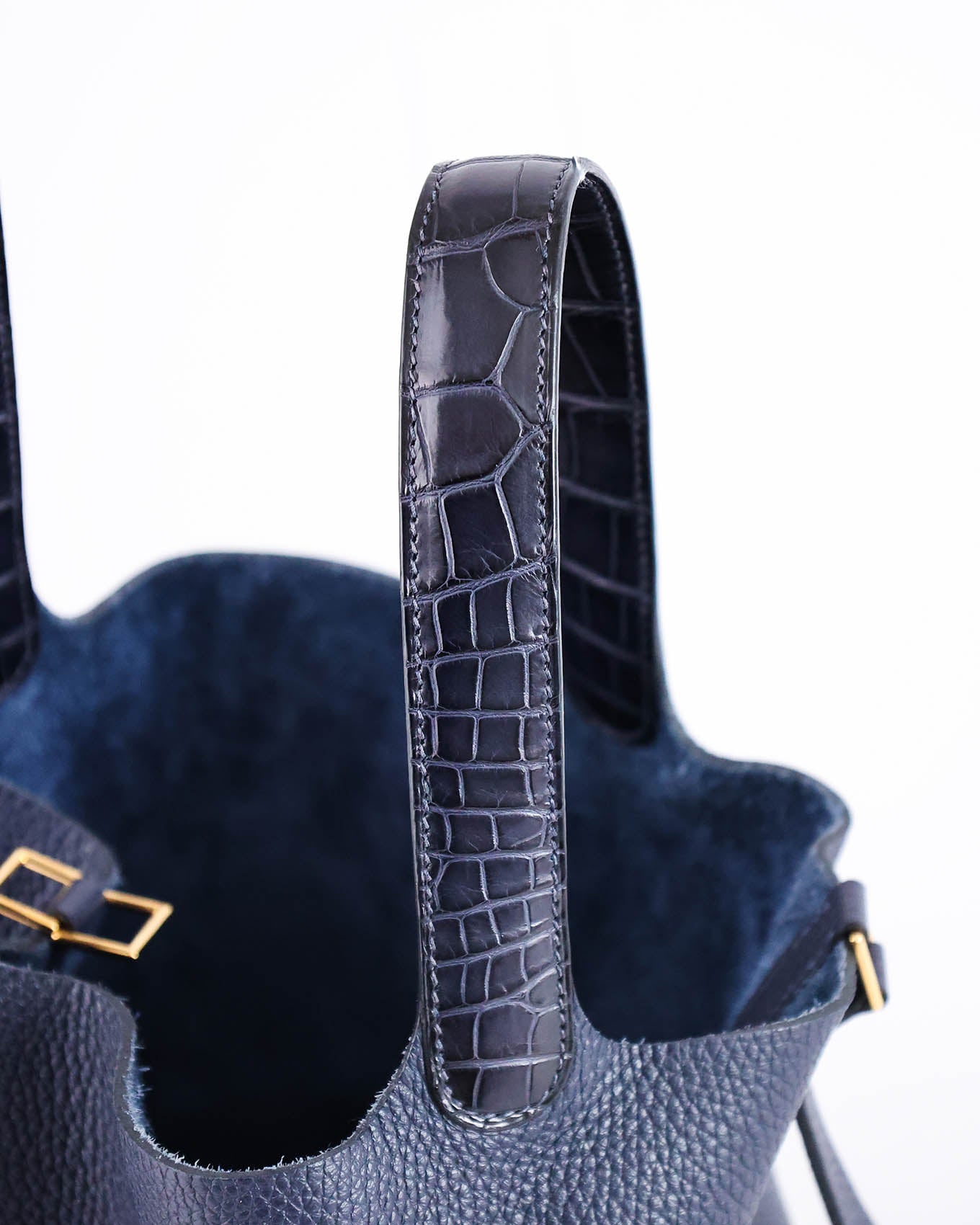 Hermès Picotin 22 Bleu Nuit Clémence Alligator Touch 2019