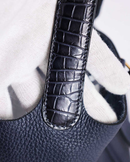 Hermès Picotin 22 Bleu Nuit Clémence Alligator Touch 2019