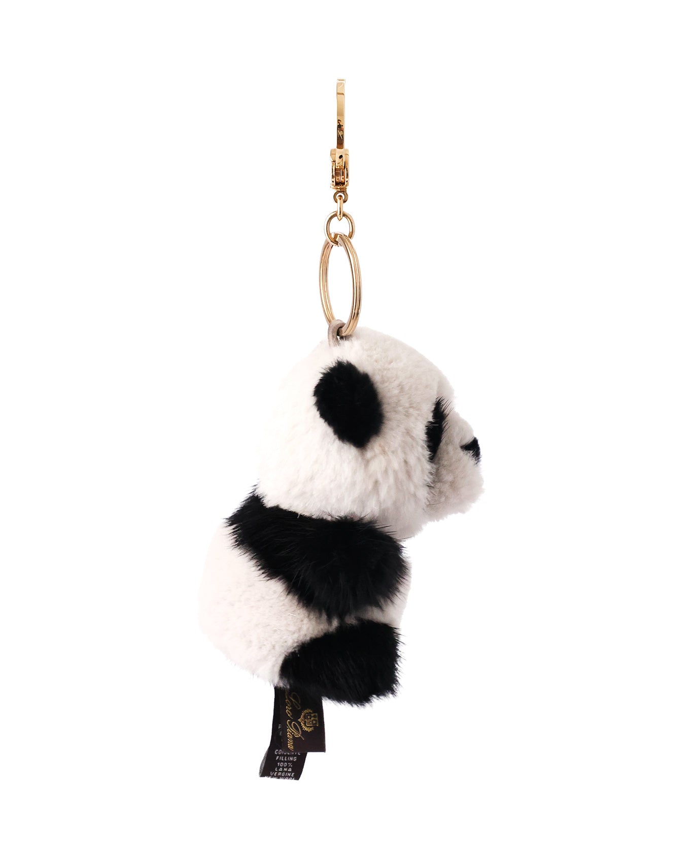Loro Piana Panda Motive Fur Key Chain Bag Charm
