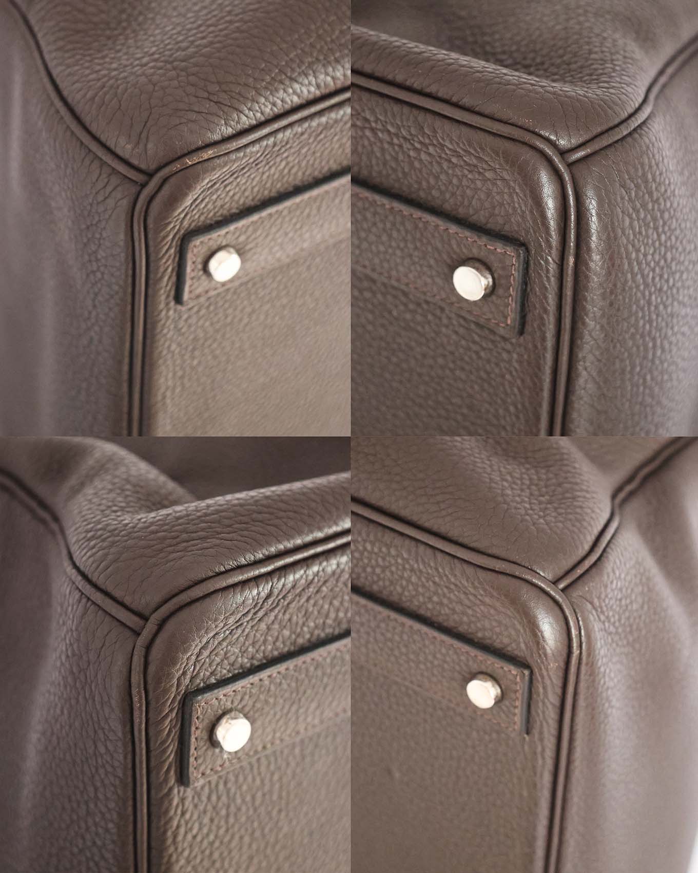 Hermès HAC Haut à Courroies 50 Dark Brown Ebony Togo 2010