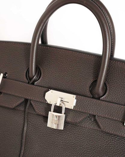 Hermès HAC Haut à Courroies 50 Dark Brown Ebony Togo 2010