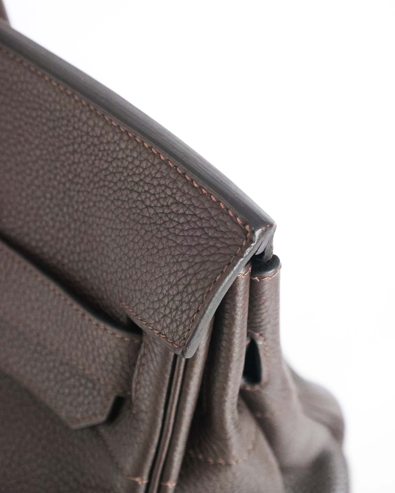 Hermès HAC Haut à Courroies 50 Dark Brown Ebony Togo 2010
