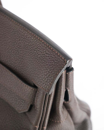 Hermès HAC Haut à Courroies 50 Dark Brown Ebony Togo 2010