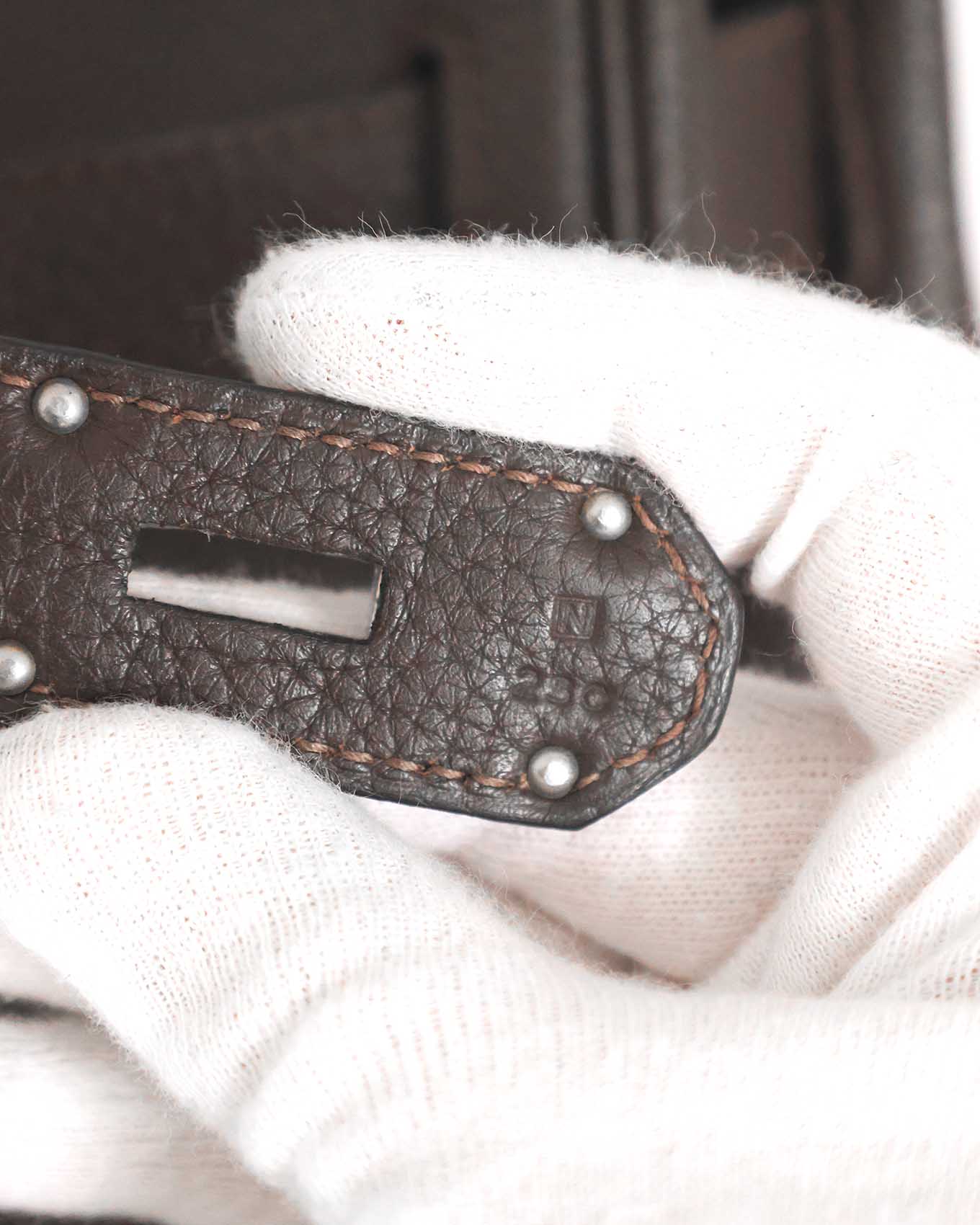 Hermès HAC Haut à Courroies 50 Dark Brown Ebony Togo 2010