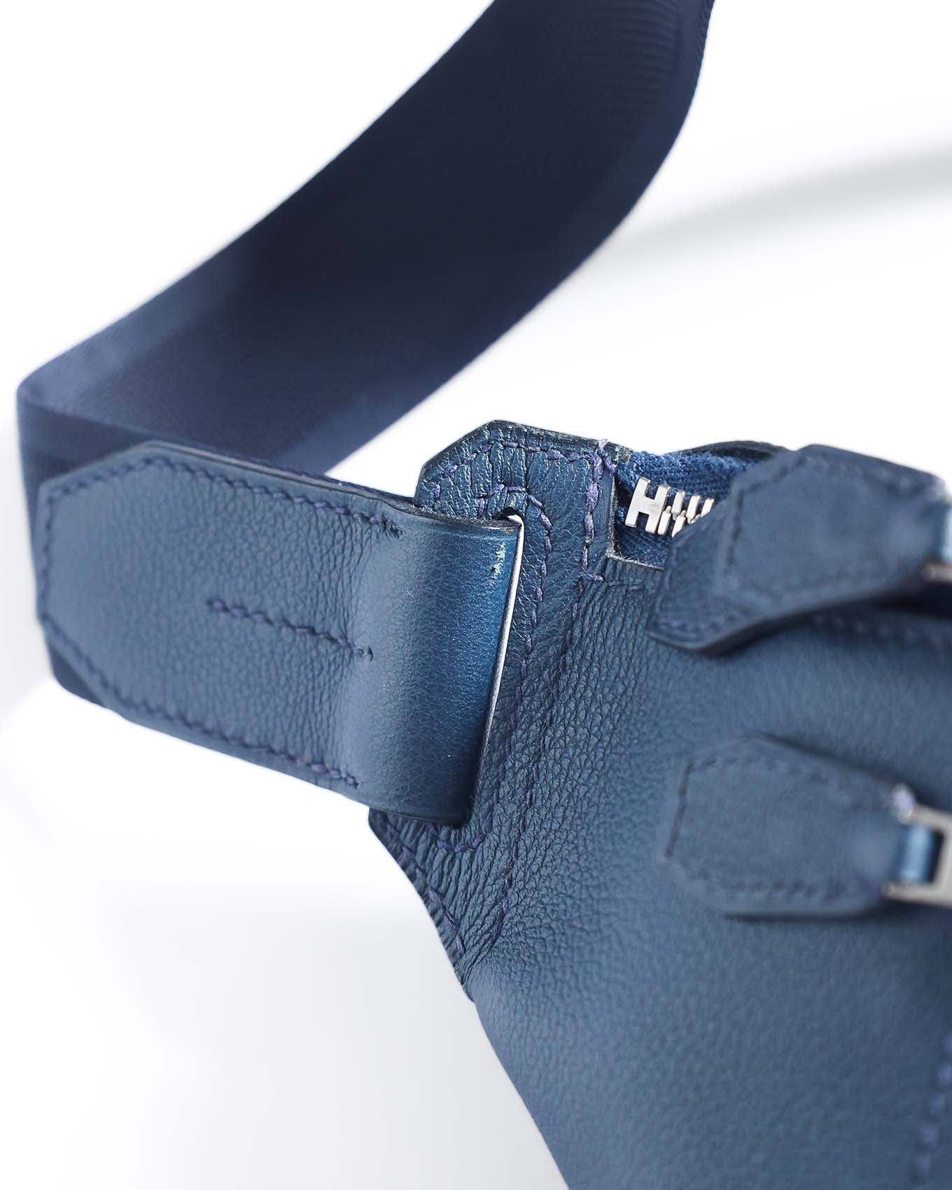 Hermès Blue de Malte Clemence Cityslide Waistbag PM 2018