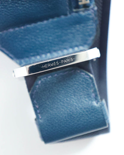 Hermès Blue Royal Clemence Cityslide Waistbag PM 2019