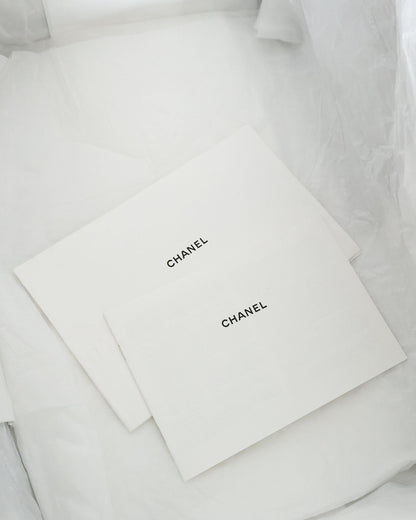 Chanel SS14 Artclass Light Grey Canvas Large Graffiti Backpack FULL SET