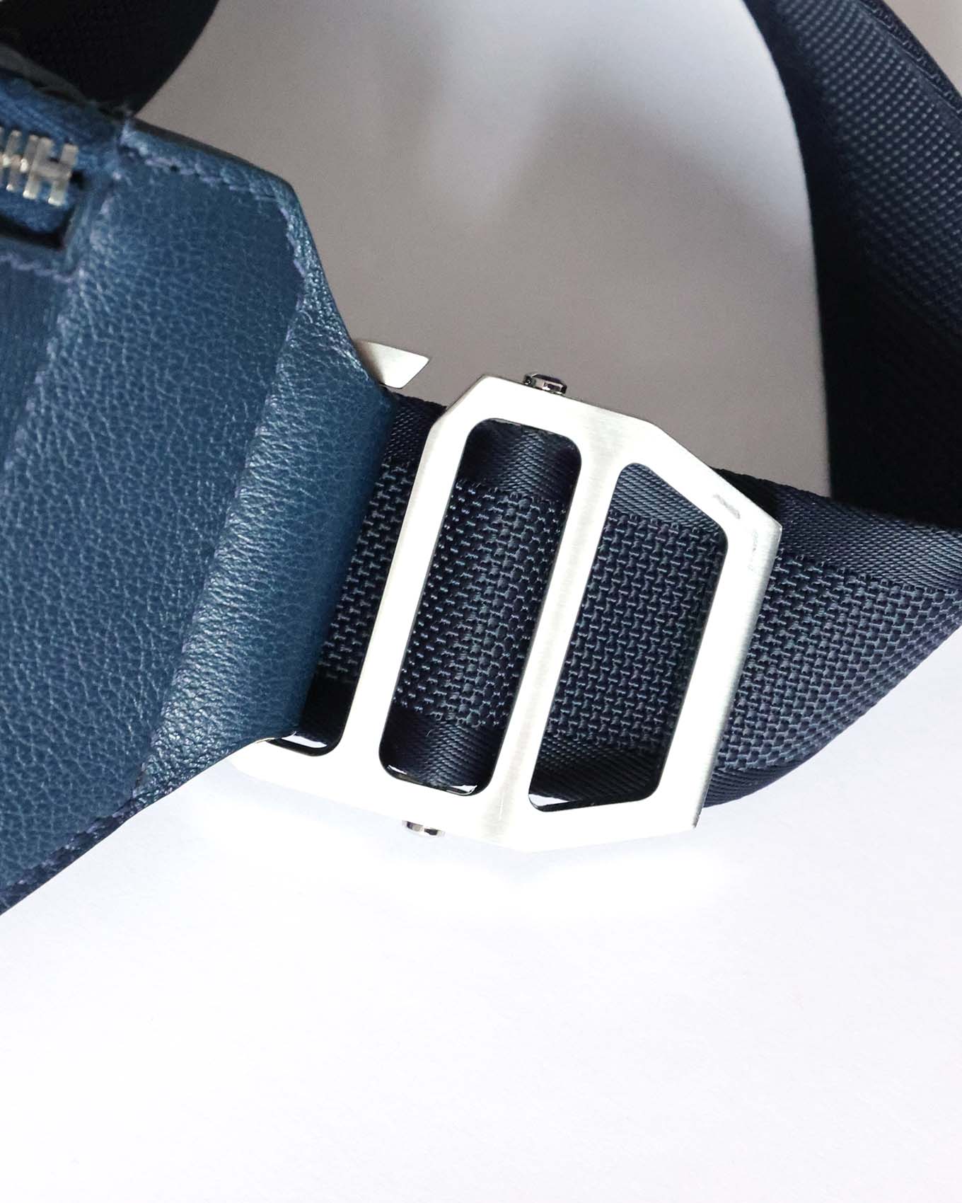 Hermès Blue Royal Clémence Cityslide Gürteltasche GM 2018