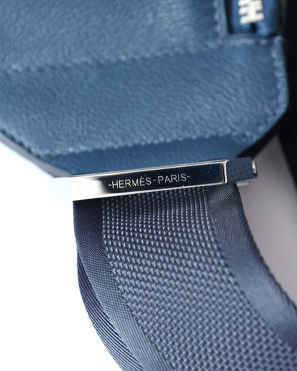 Hermès Blue Royal Clémence Cityslide Gürteltasche GM 2018