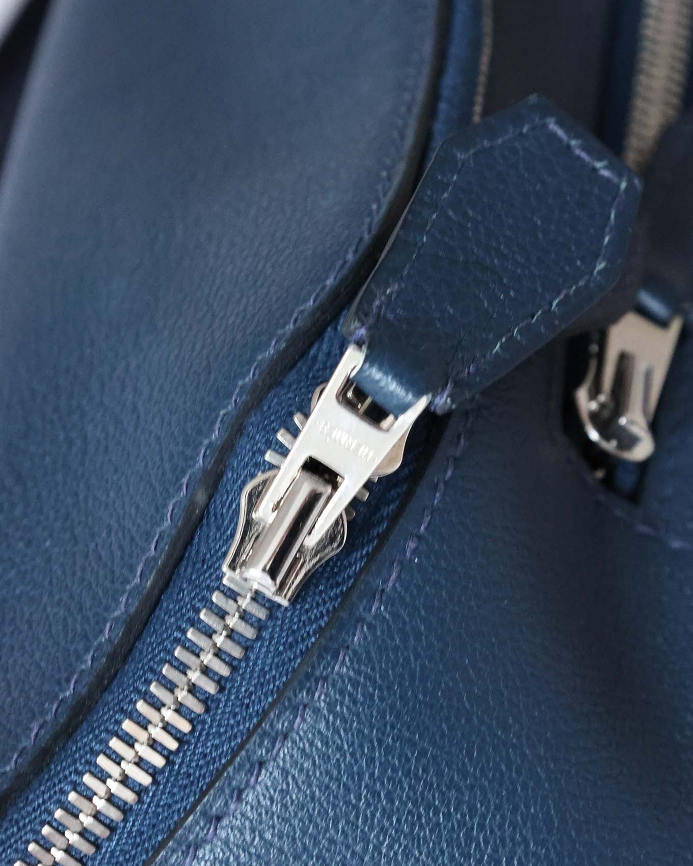 Hermès Blue Royal Clémence Cityslide Gürteltasche GM 2018