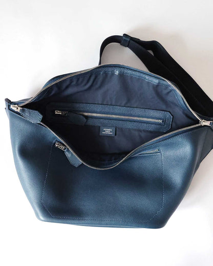 Hermès Blue Royal Clémence Cityslide Gürteltasche GM 2018