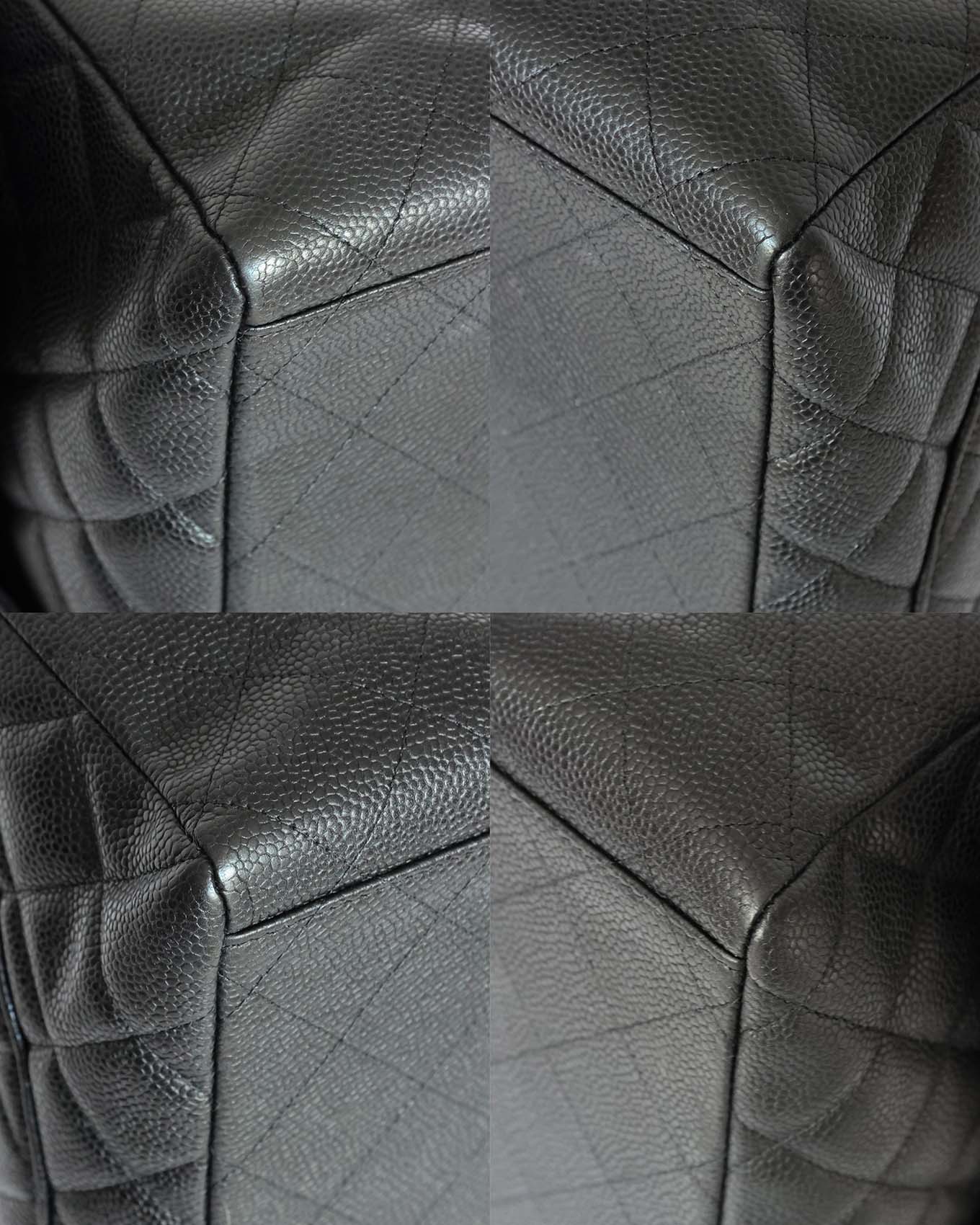 Chanel Black Caviar Maxi Single Flap Bag (circa 2010)