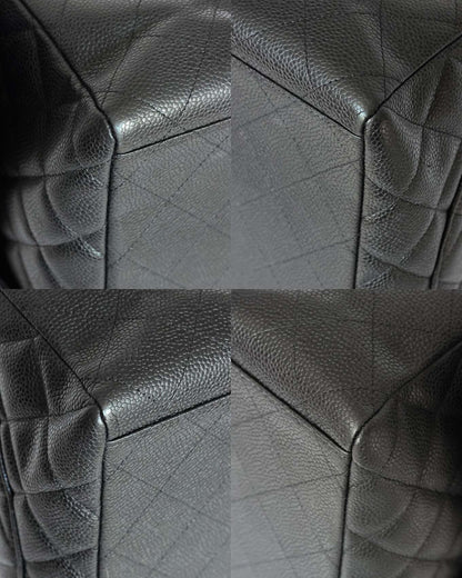 Chanel Black Caviar Maxi Single Flap Bag (circa 2010)