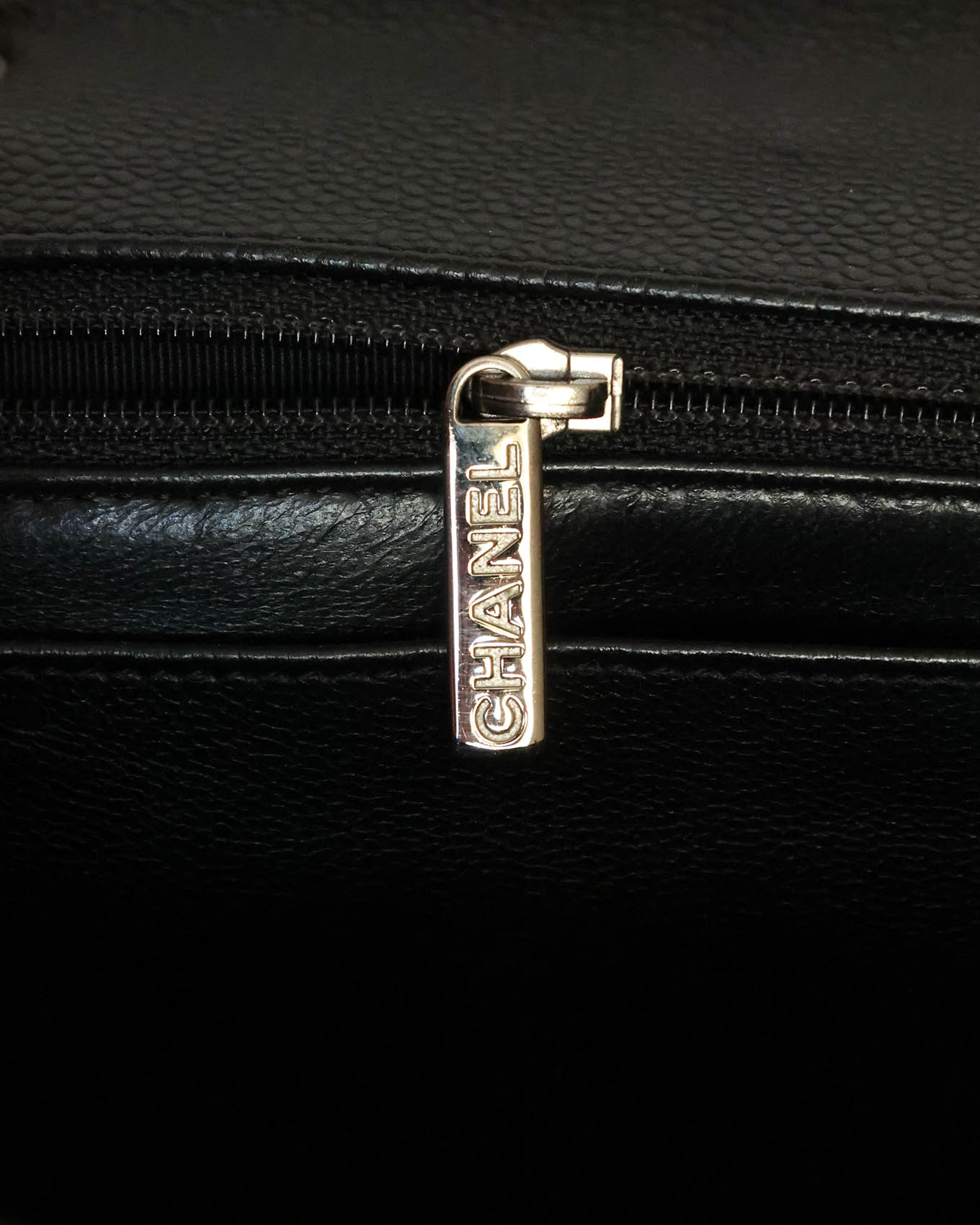 Chanel Black Caviar Maxi Single Flap Bag (circa 2010)