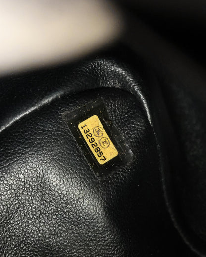 Chanel Black Caviar Maxi Single Flap Bag (circa 2010)