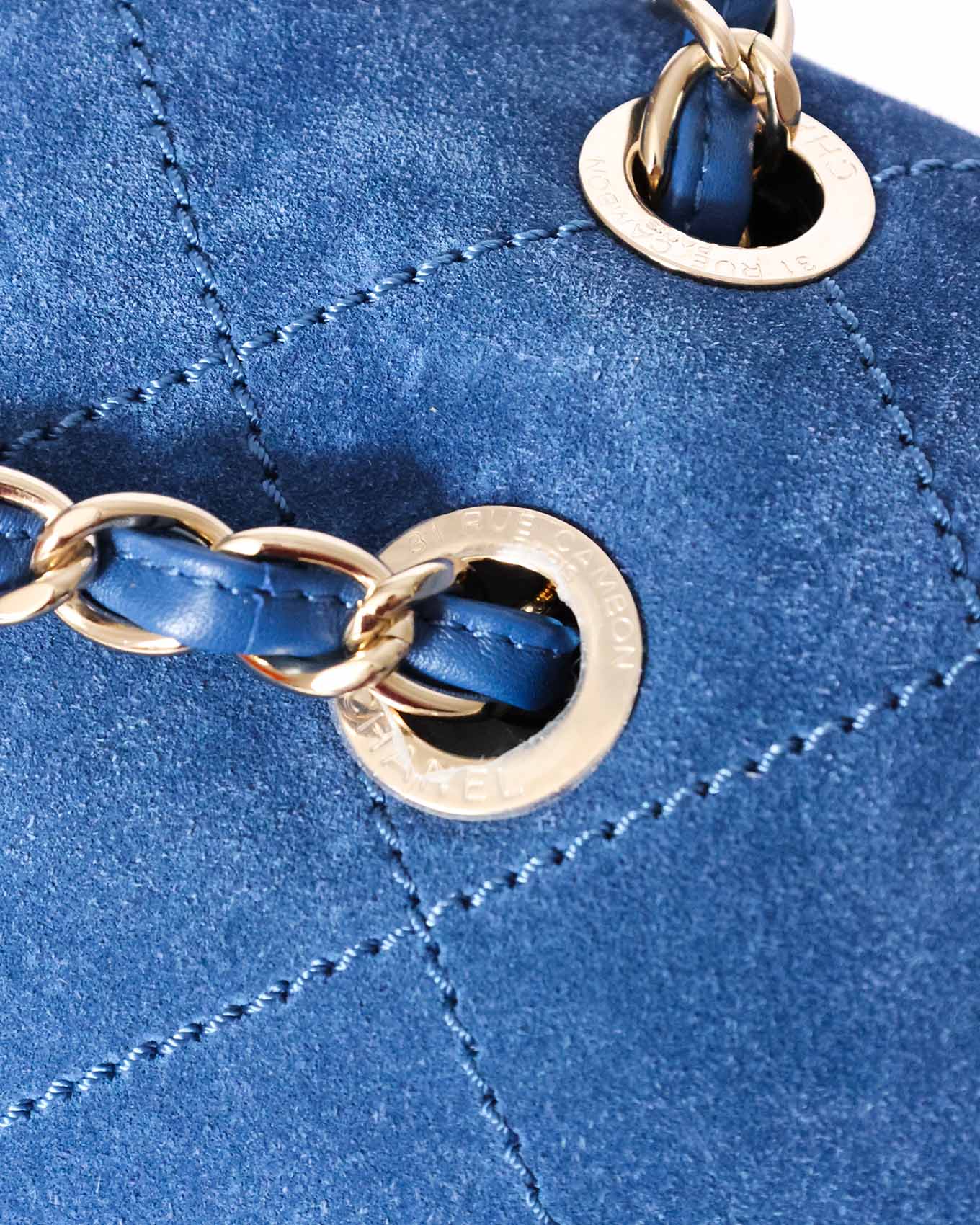 Chanel x Pharrell Williams Blue Suede XXL Classic Flap Bag Chanel
