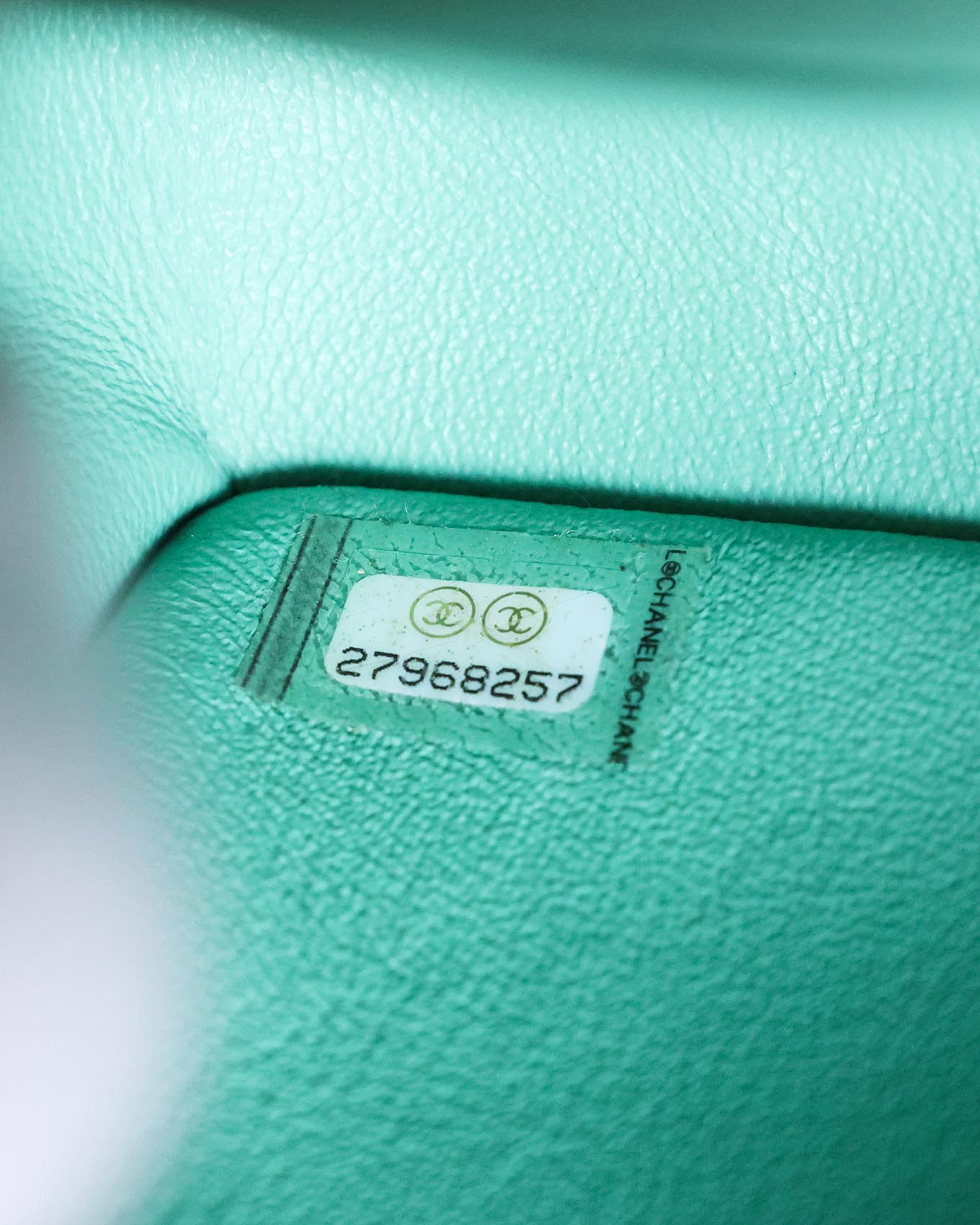 Chanel Mini Rectangular Classic Flap Bag Green Multicolor Tweed 2019 Chanel