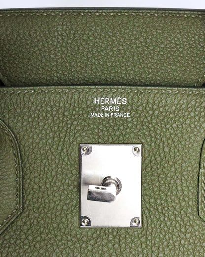 Hermès HAC Haut à Courroies 40 Vert Veronese Toile 2022 Élégance du Luxe