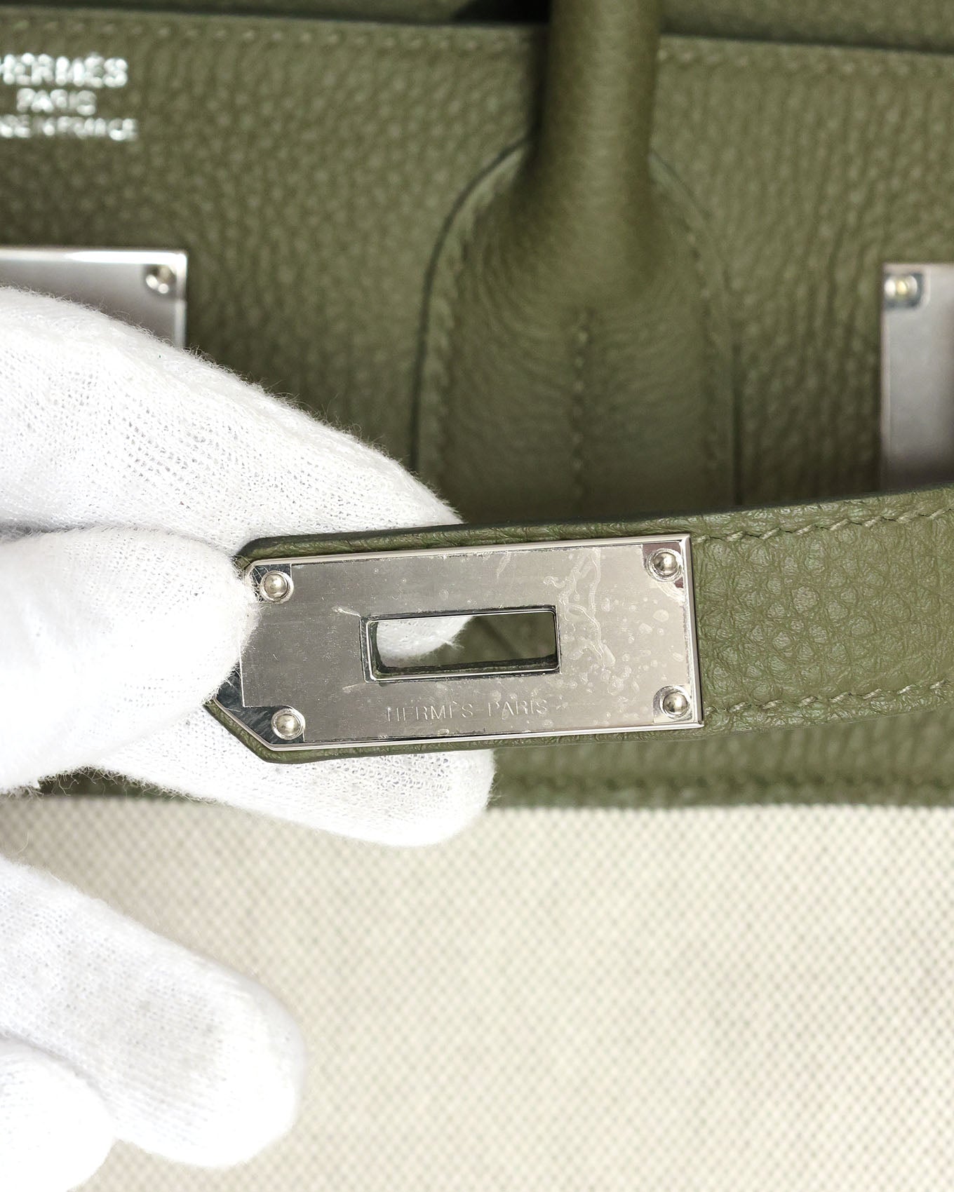 Hermès HAC Haut à Courroies 40 Vert Veronese Toile 2022 Élégance du Luxe