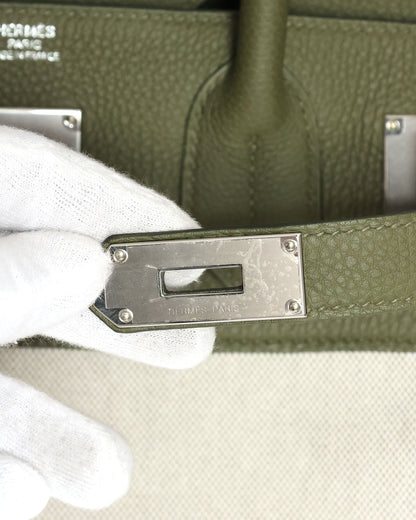 Hermès HAC Haut à Courroies 40 Vert Veronese Toile 2022 Élégance du Luxe