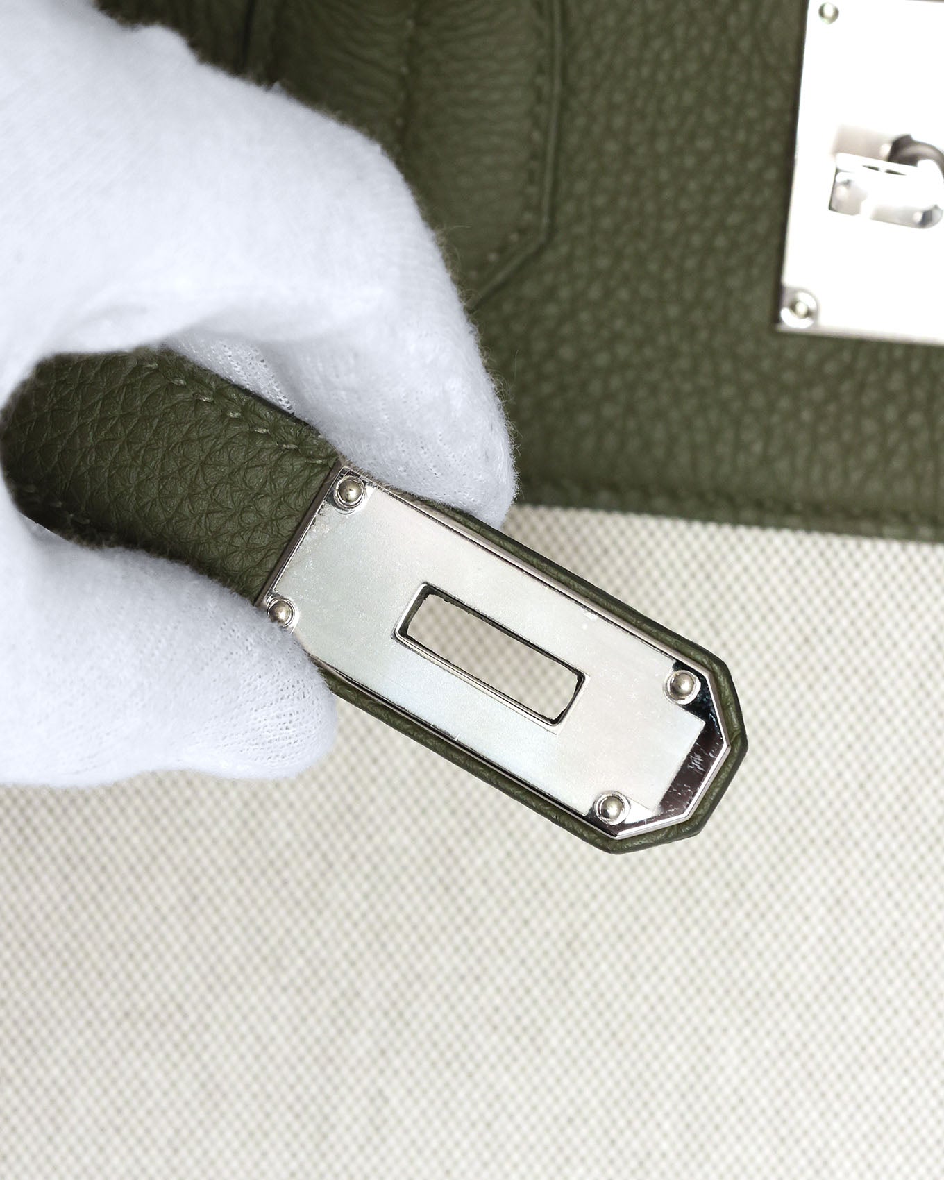 Hermès HAC Haut à Courroies 40 Vert Veronese Toile 2022 Élégance du Luxe