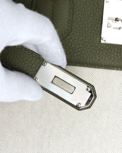 Hermès HAC Haut à Courroies 40 Vert Veronese Toile 2022 Élégance du Luxe