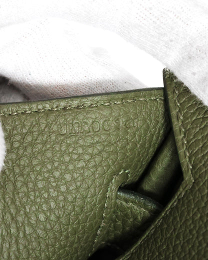 Hermès HAC Haut à Courroies 40 Vert Veronese Toile 2022 Élégance du Luxe