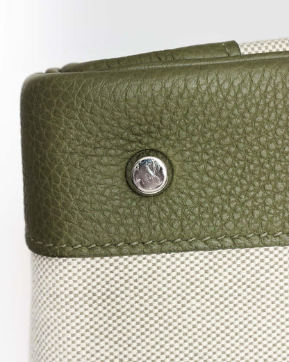 Hermès HAC Haut à Courroies 40 Vert Veronese Toile 2022 Élégance du Luxe