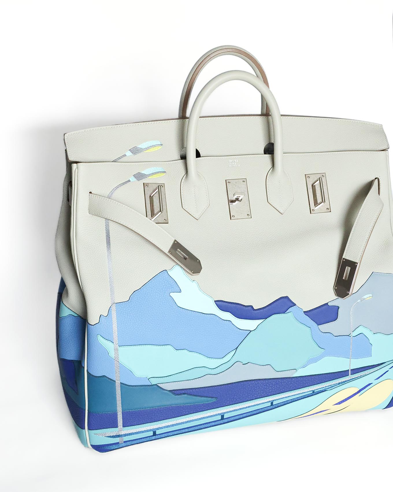 Hermès HAC Haut à Courroies 50 Gris Perle Endless Road Special Edition 2019 Hermès