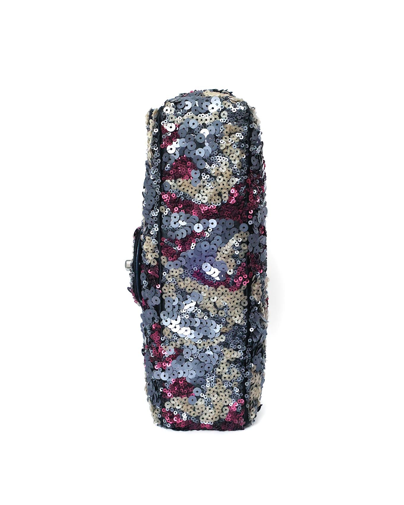 Chanel Classic Flap Medium Pink Multicolor Sequin Bag 2013 Chanel