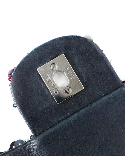 Chanel Classic Flap Medium Pink Multicolor Sequin Bag 2013 Chanel