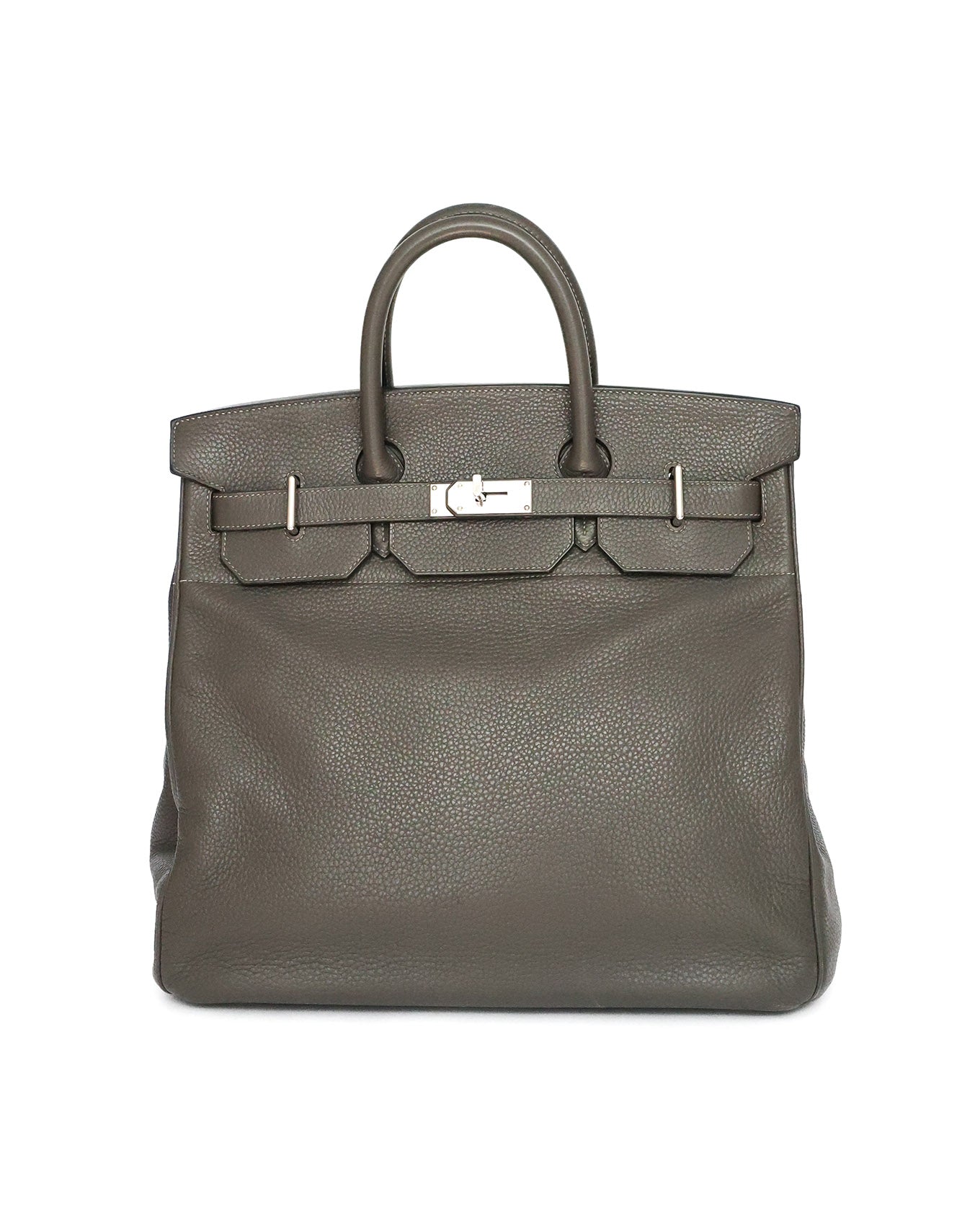 Hermès HAC Haut à Courroies 40 Gris Etain Togo 2010