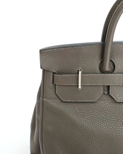 Hermès HAC Haut à Courroies 40 Gris Etain Togo 2010