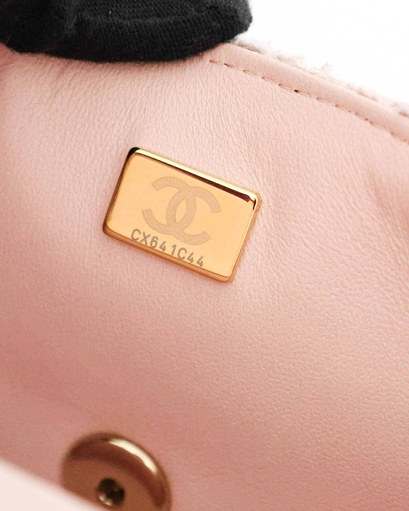 Chanel Light Pink Tweed Mini Rectangular Flap Bag with Sequins 2024