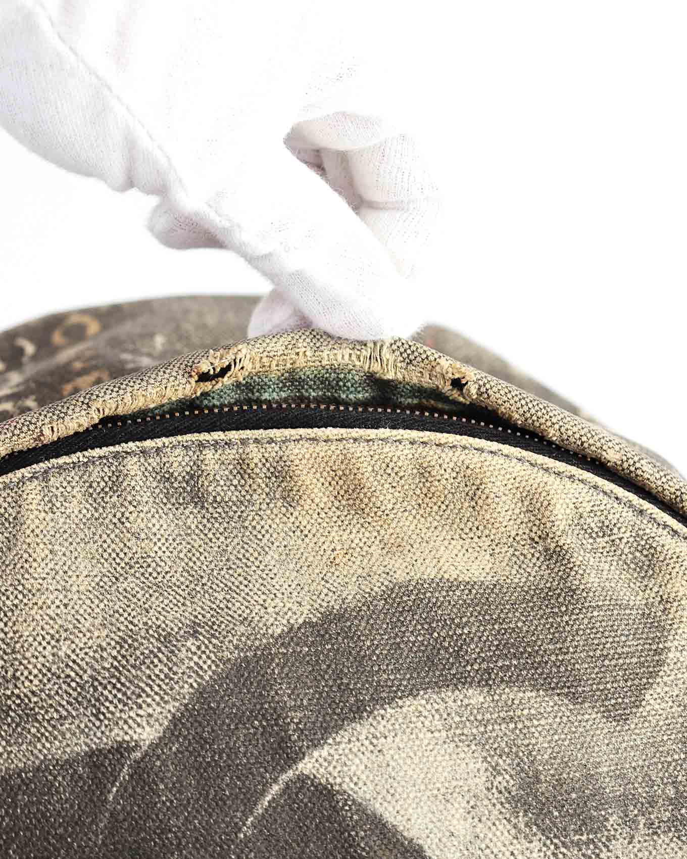 Chanel SS14 Artclass Grey Canvas Large Graffiti Backpack