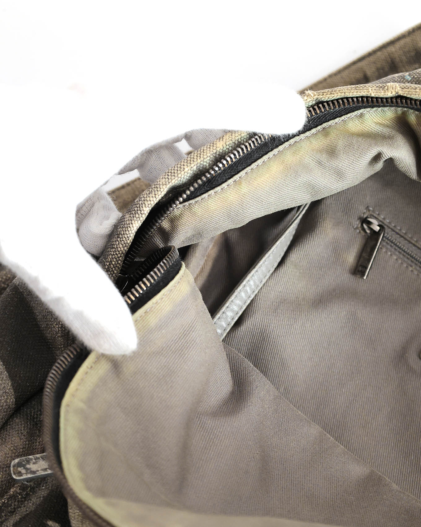 Chanel SS14 Artclass Grey Canvas Large Graffiti Backpack