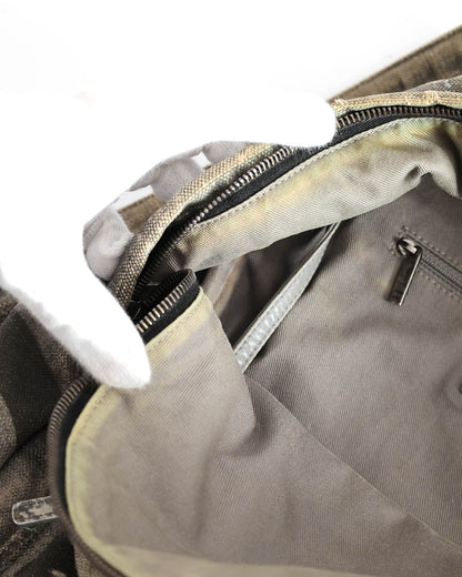 Chanel SS14 Artclass Grey Canvas Large Graffiti Backpack