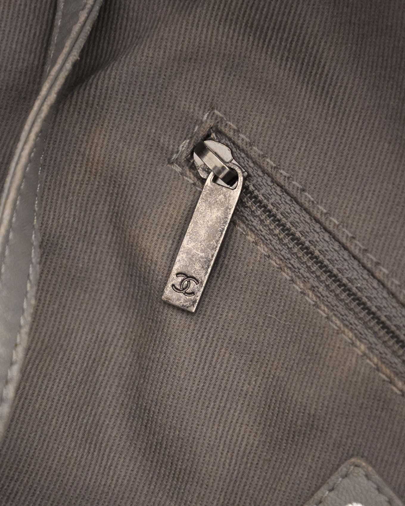 Chanel SS14 Artclass Grey Canvas Large Graffiti Backpack