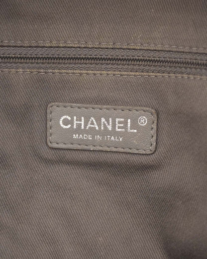 Chanel SS14 Artclass Grey Canvas Large Graffiti Backpack
