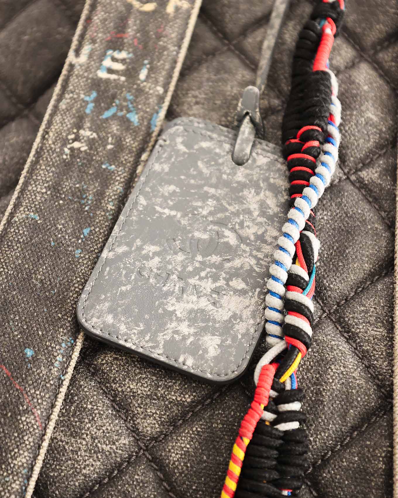 Chanel SS14 Artclass Grey Canvas Large Graffiti Backpack