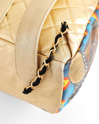 Chanel Pre Fall 2019 Egypt Street Spirit Gold Graffiti Backpack
