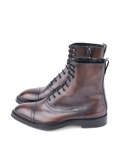 Berluti by Haider Ackermann FW17 Bergen Lace Shearling Boots