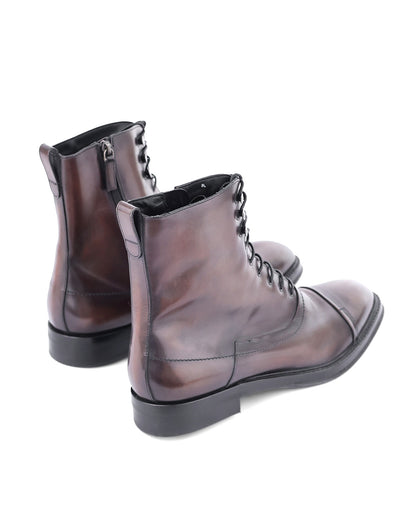 Berluti by Haider Ackermann FW17 Bergen Lace Shearling Boots