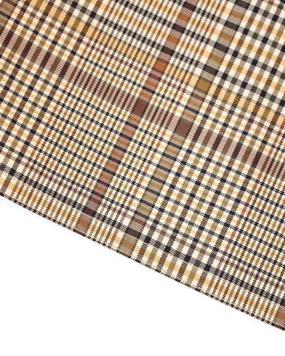 Hermès Mens FW21 Checkered Water Repellant Halfzip Jacket