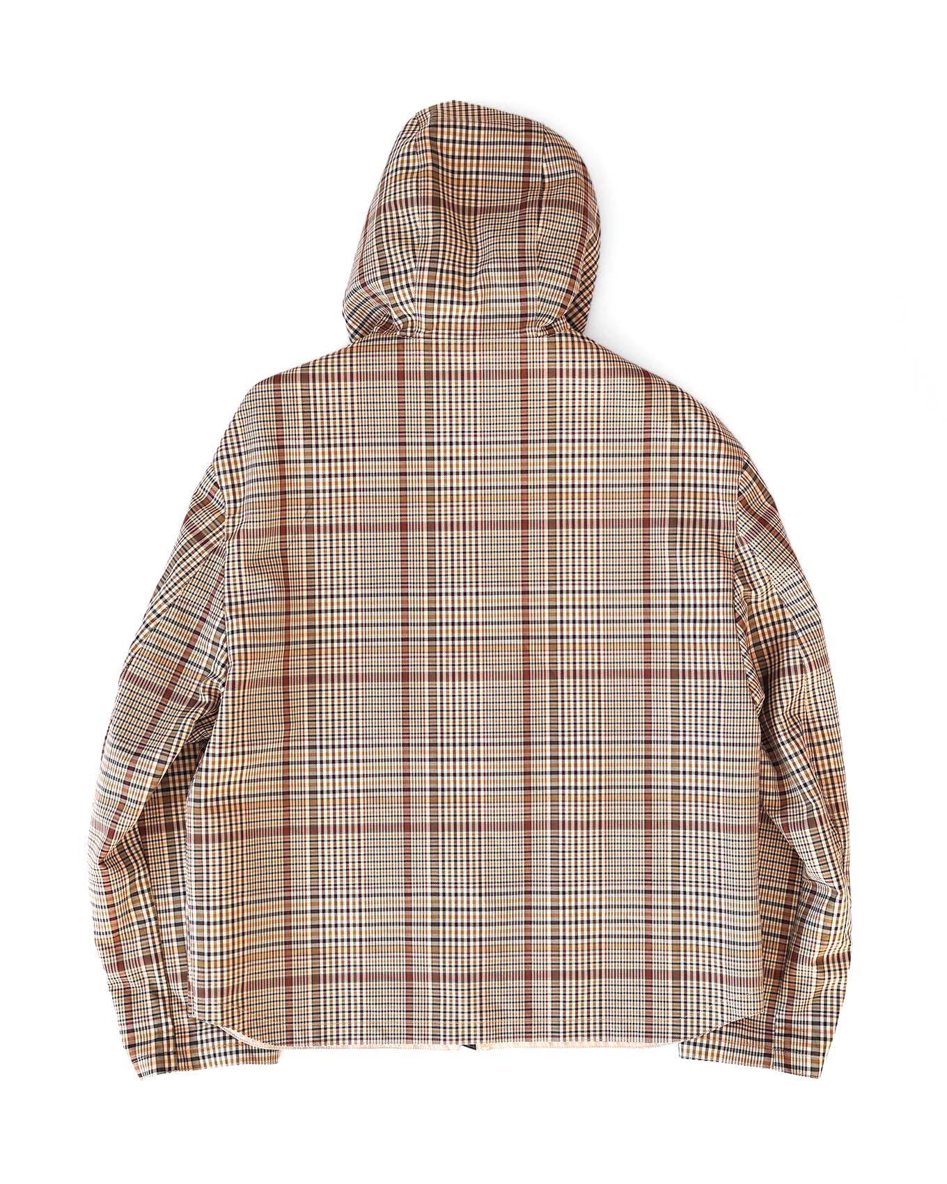 Hermès Mens FW21 Checkered Water Repellant Windbreaker Jacket