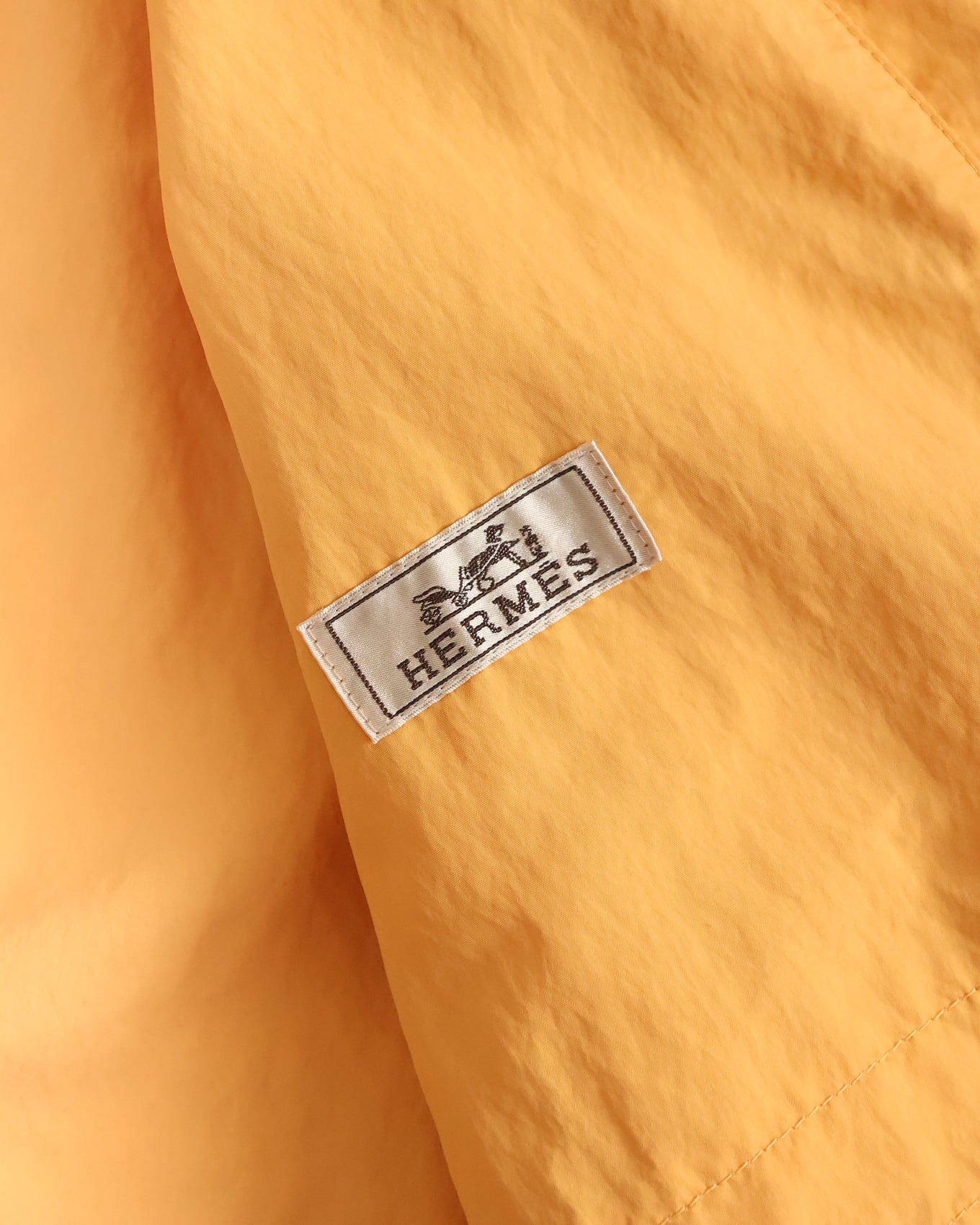 Hermès Mens SS23 Runway Orange Windbreaker Jacket