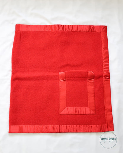 Old Céline by Phoebe Philo 2018 Red Wool Pocket Patch Cape | ELUXE STORE