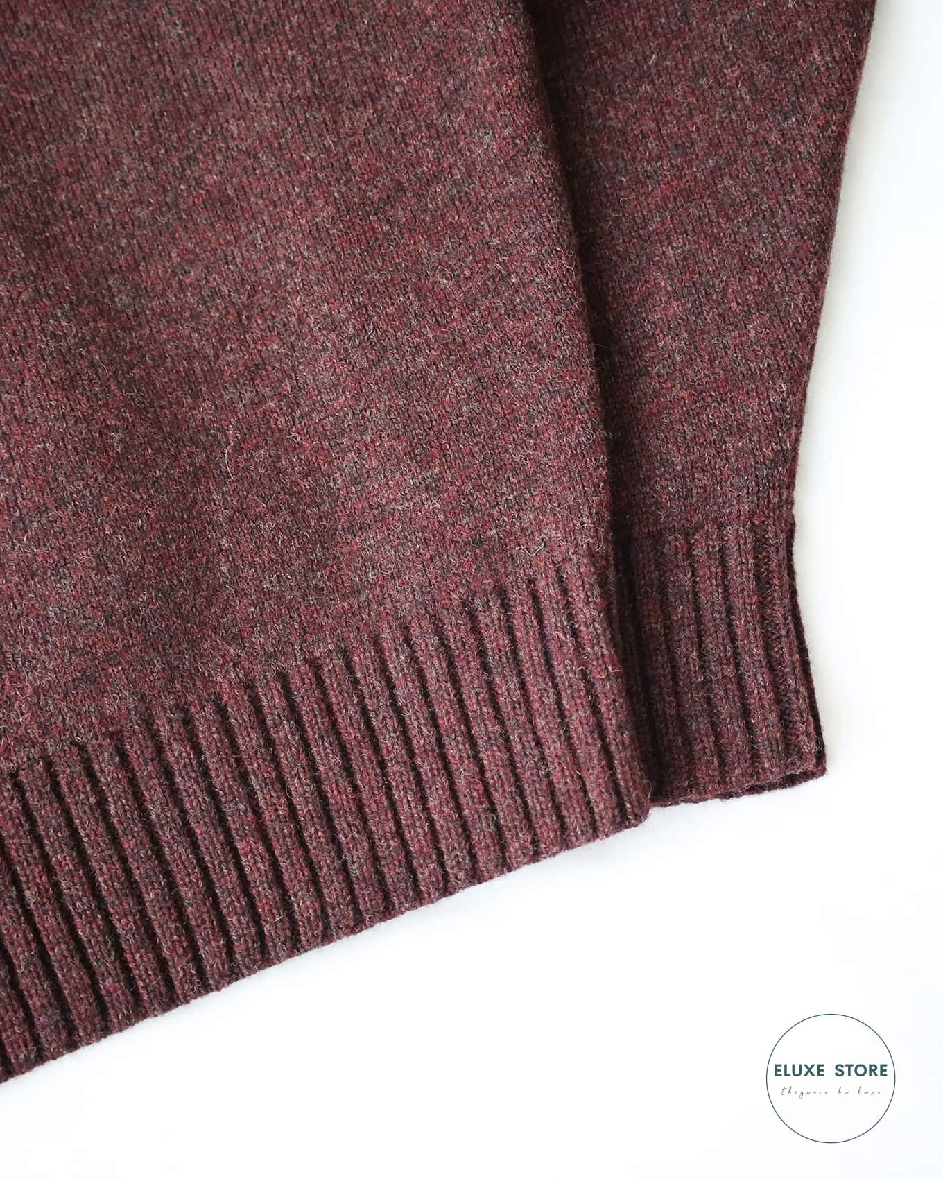 Céline by Phoebe Philo FW17 Burgundy Oversized Cashmere Button Shoulder Sweater
